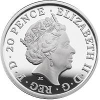 (№2017) Монета Великобритания 2017 год 20 Pence (Британия)